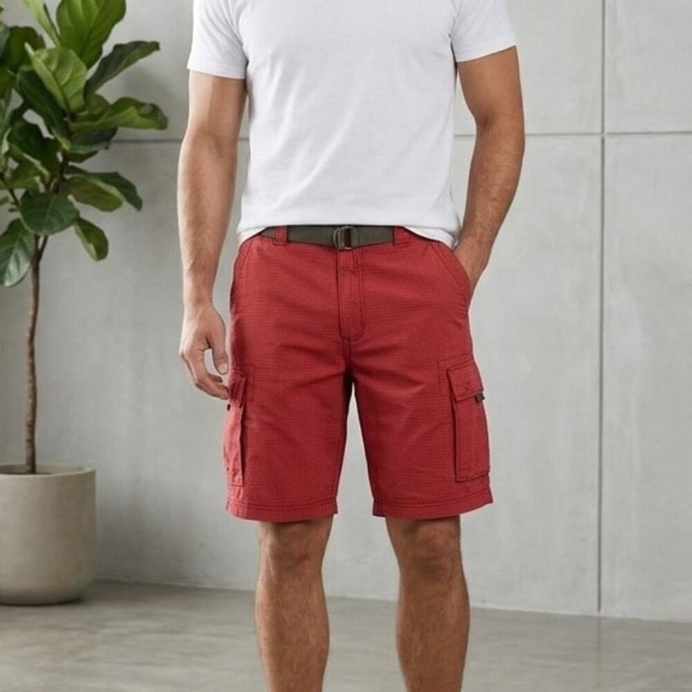 Abercrombie & Fitch Vintage Red Paratrooper Cargo Shorts Medium